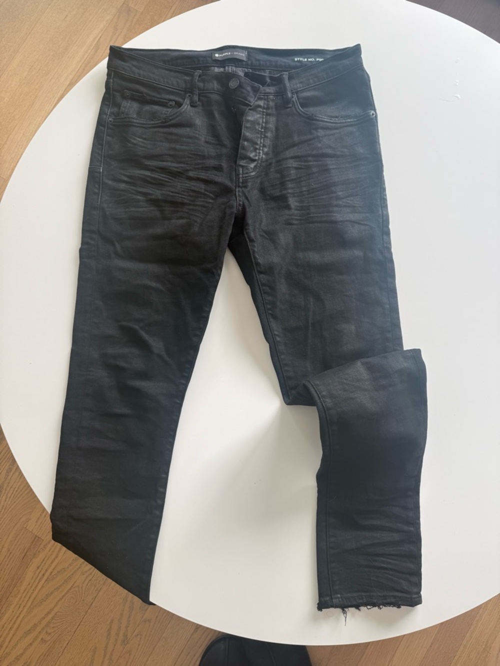 Men's Black Skinny Jeans - Purple Brand